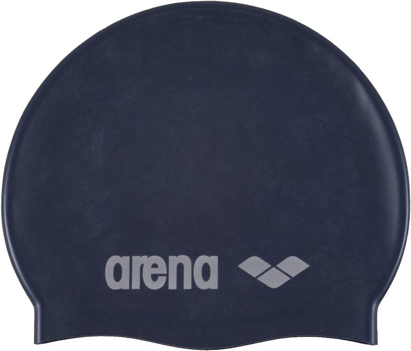 Arena Classic Youth Silicone Unisex Swim Cap for Boys and Girls Sporting Goods > Outdoor Recreation > Boating & Water Sports > Swimming > Swim Caps arena Denim / Silver  