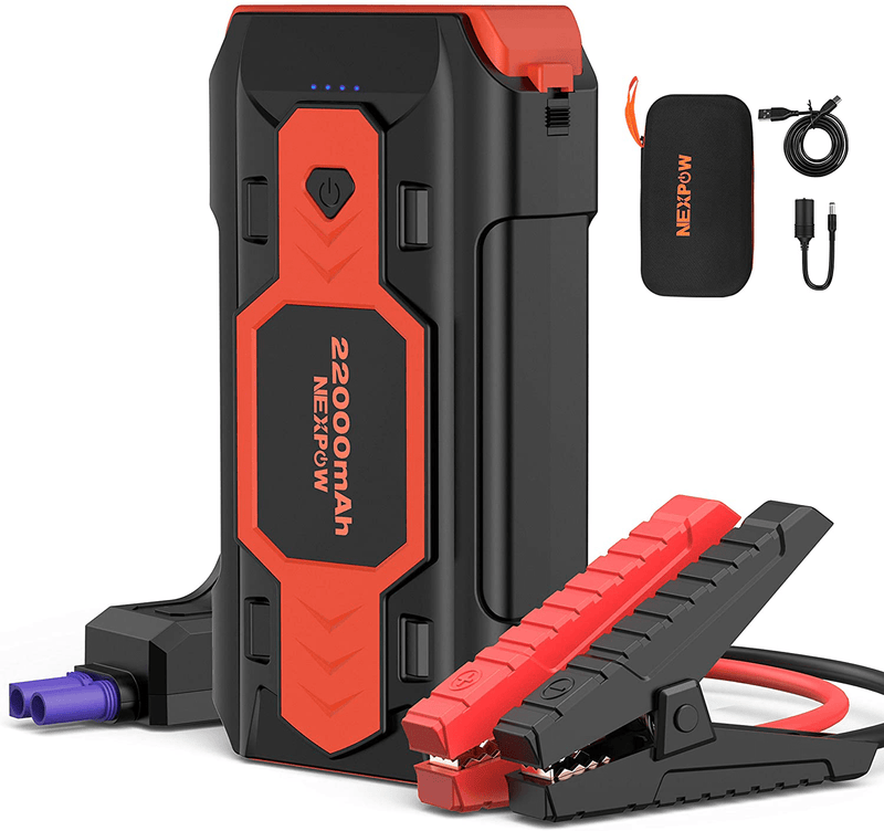 Battery Starter for Car, NEXPOW 2500A 22000mAh Portable Car Jump Starter Q9B (up to 8.0L Gas/8L Diesel Engines) 12V Auto Battery Booster Pack with USB Quick Charge 3.0, Type-C Vehicles & Parts > Vehicle Parts & Accessories > Vehicle Maintenance, Care & Decor > Vehicle Repair & Specialty Tools > Vehicle Jump Starters NEXPOW Default Title  