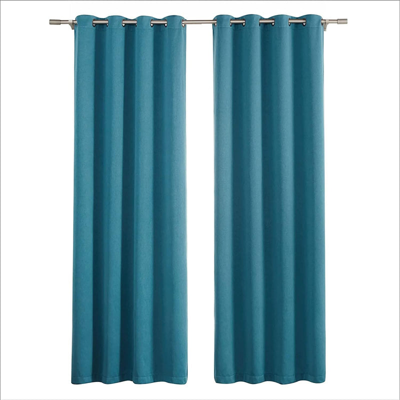 Bedsure 100% Blackout Curtains Linen Textured - Black Out Curtains 84 Inch Long 2 Panels - Thermal Curtains and Drapes for Bedroom and Living Room (52X84 Inch, Teal) Home & Garden > Decor > Window Treatments > Curtains & Drapes BEDSURE   