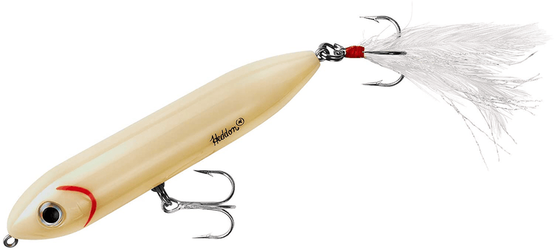 Heddon Super Spook Topwater Fishing Lure for Saltwater and Freshwater Sporting Goods > Outdoor Recreation > Fishing > Fishing Tackle > Fishing Baits & Lures Heddon Bone - Feather Dressed Feather Super Spook Jr (1/2 oz) 