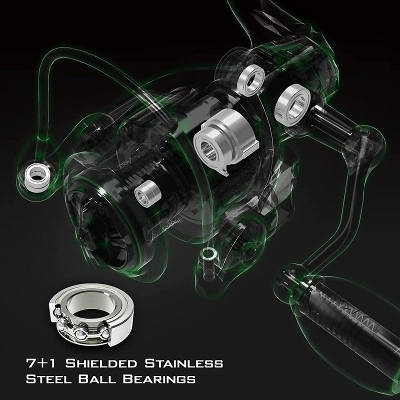 Kastking Spartacus II Fishing Reel - New Spinning Reel – Sealed Carbon Fiber 22Lbs Max Drag - 7+1 Stainless BB for Saltwater or Freshwater – Gladiator Inspired Design – Great Features - Stryker Green Sporting Goods > Outdoor Recreation > Fishing > Fishing Reels KastKing   