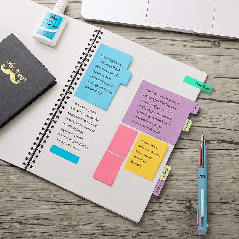 Mr. Pen- Sticky Notes Set, Sticky Notes Tabs, 410 Pack, Divider Sticky Notes, School Supplies, Office Supplies, Planner Sticky Notes, Sticky Note Dividers Tabs, Book Notes, Bible Sticky Notes Office Supplies > General Office Supplies Mr. Pen   