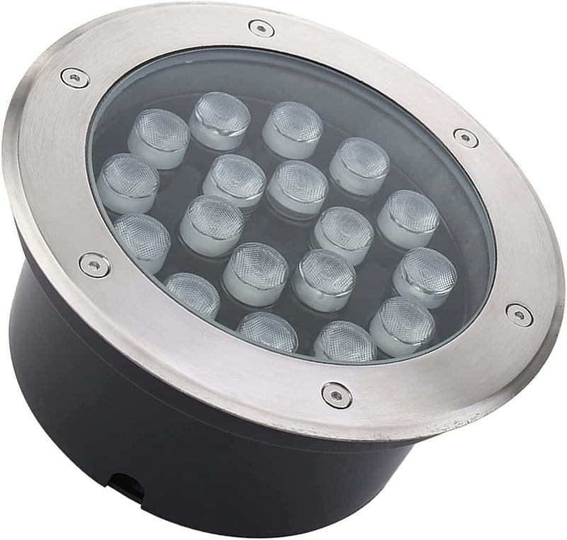 Recessed Underwater Light - Ring Fountain Light, IP68 Waterproof Ground Spotlight, 110-230V Outdoor LED Ground Light, Full Stainless Steel Recessed Ground Light ( Color : Yellow Light , Size : 3W ) Home & Garden > Pool & Spa > Pool & Spa Accessories GUODDM Green Light 24W 