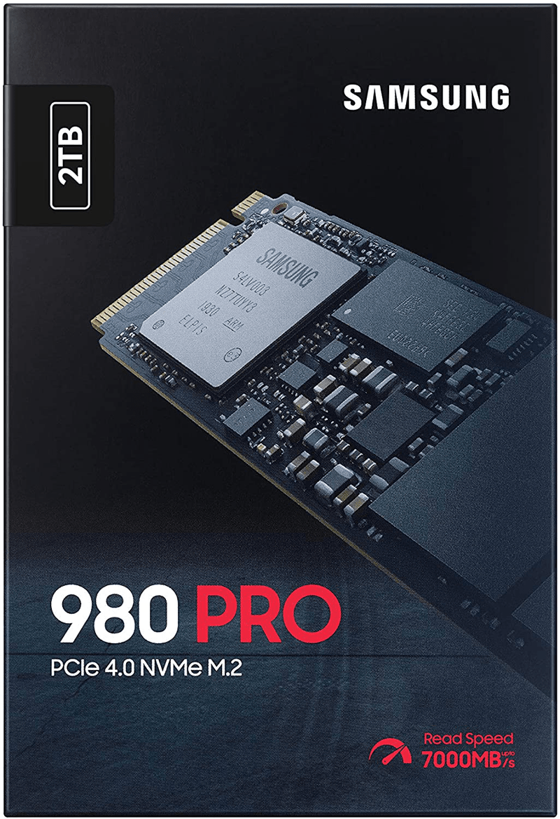 SAMSUNG 980 PRO 2TB PCIe NVMe Gen4 Internal Gaming SSD M.2 (MZ-V8P2T0B/AM) Electronics > Electronics Accessories > Computer Components > Storage Devices SAMSUNG   