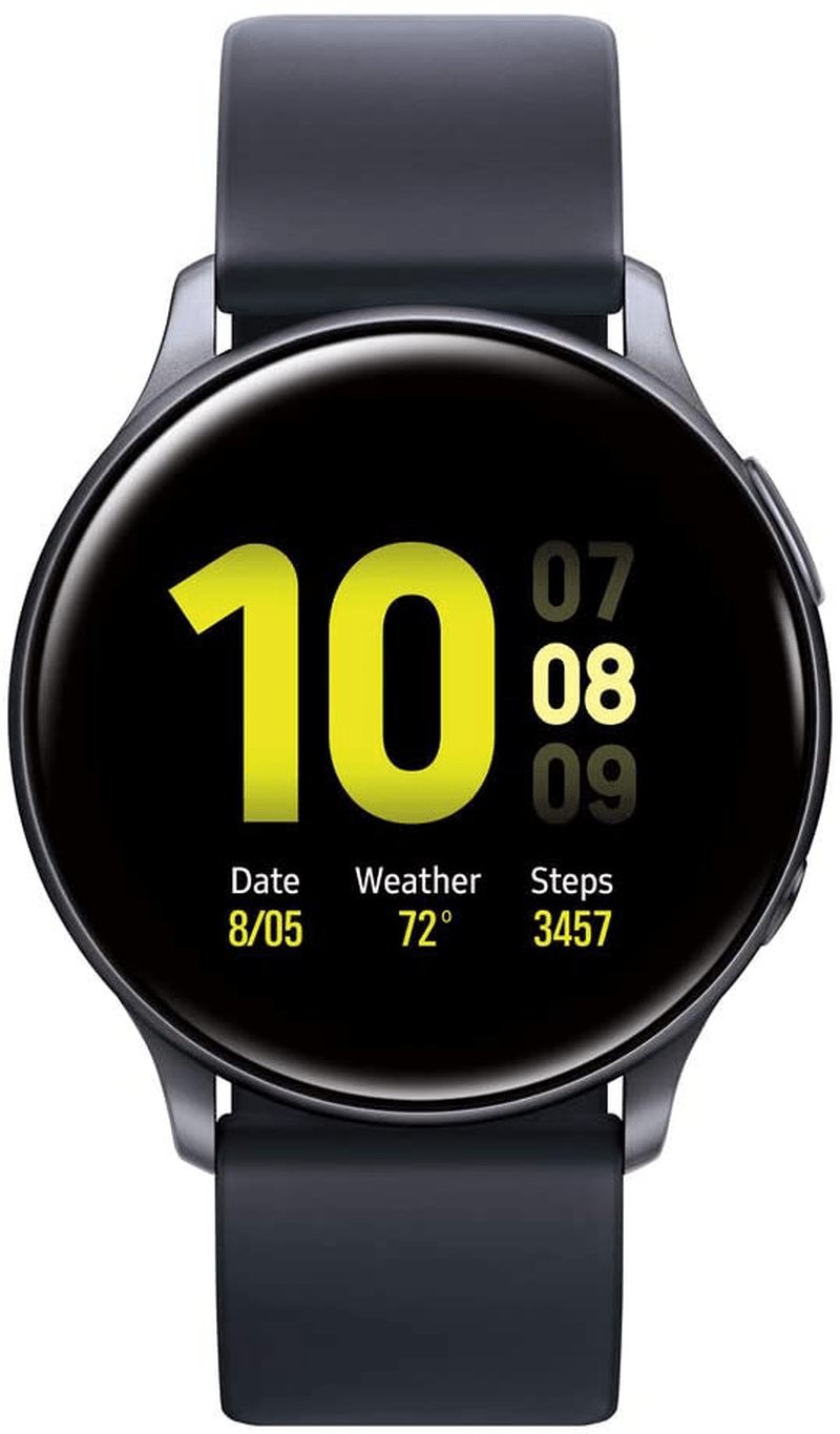 SAMSUNG Galaxy Watch Active 2 (44mm, GPS, Bluetooth) Smart Watch with Advanced Health Monitoring, Fitness Tracking, and Long lasting Battery, Silver (US Version) Apparel & Accessories > Jewelry > Watches SAMSUNG Black Bluetooth 40mm