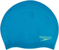 Speedo Unisex-Kids' Plain Moulded Silicone Sporting Goods > Outdoor Recreation > Boating & Water Sports > Swimming > Swim Caps Speedo Blue Bay/Green Glow us:one size 