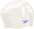 Speedo Unisex-Kids' Plain Moulded Silicone Sporting Goods > Outdoor Recreation > Boating & Water Sports > Swimming > Swim Caps Speedo White/Royal Purple One Size 