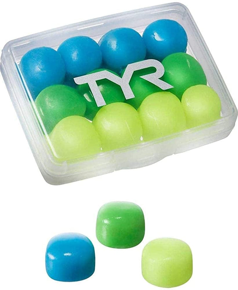 TYR Kids Soft Silicone Ear Plugs - 12 Pack (6 Pairs) Sporting Goods > Outdoor Recreation > Boating & Water Sports > Swimming TYR   