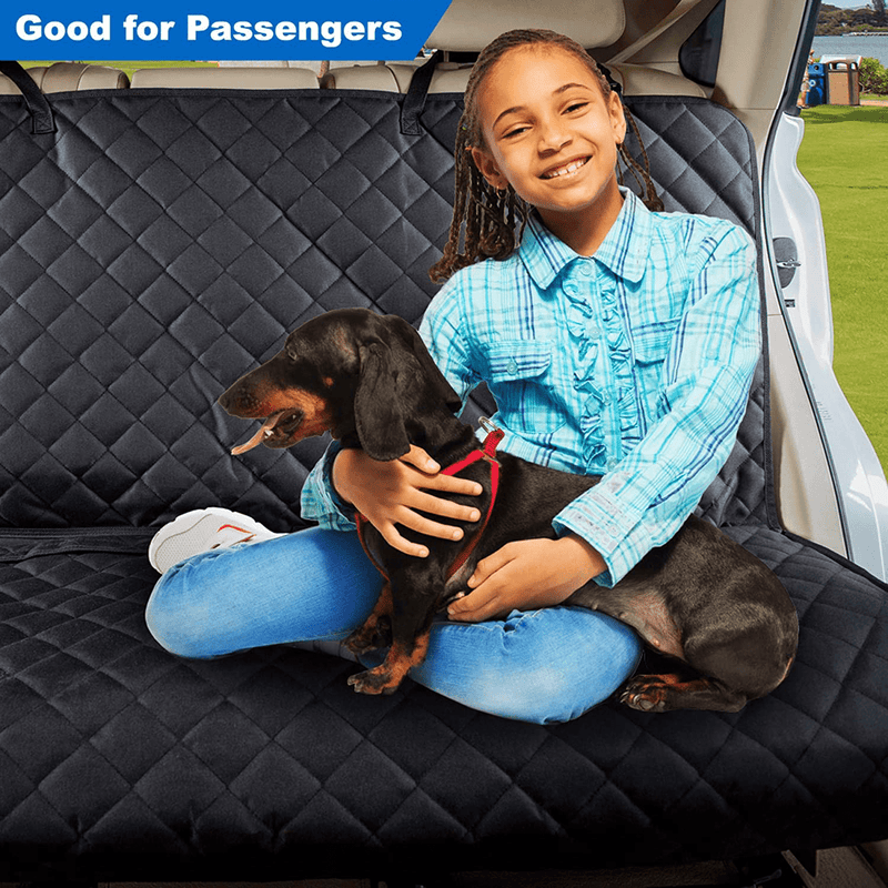 VIEWPETS Bench Car Seat Cover Protector - Waterproof, Heavy-Duty and Nonslip Pet Car Seat Cover for Dogs with Universal Size Fits for Cars, Trucks & SUVs Vehicles & Parts > Vehicle Parts & Accessories > Motor Vehicle Parts > Motor Vehicle Seating VIEWPETS   