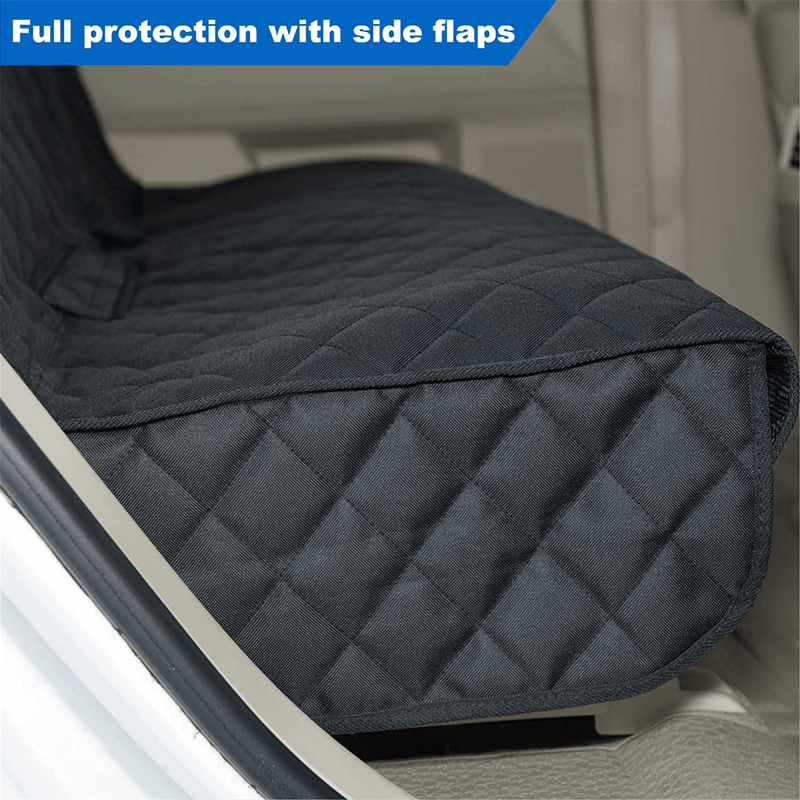 VIEWPETS Bench Car Seat Cover Protector - Waterproof, Heavy-Duty and Nonslip Pet Car Seat Cover for Dogs with Universal Size Fits for Cars, Trucks & SUVs Vehicles & Parts > Vehicle Parts & Accessories > Motor Vehicle Parts > Motor Vehicle Seating VIEWPETS   