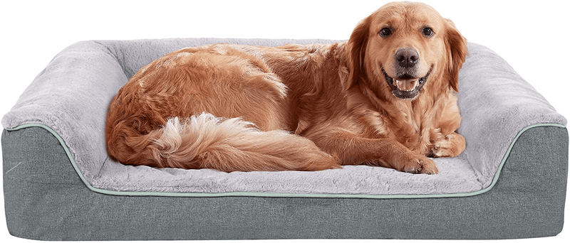 WATANIYA PET Orthopedic Dog Bed - Waterproof Dog Foam Sofa with Removable Washable Cover, Thick Bolster Rim - Couch Dog Bed for Small Medium Large Dogs  Shenzhen lechen times Culture Communication Co., L Large(36''x 27''x 7'')  