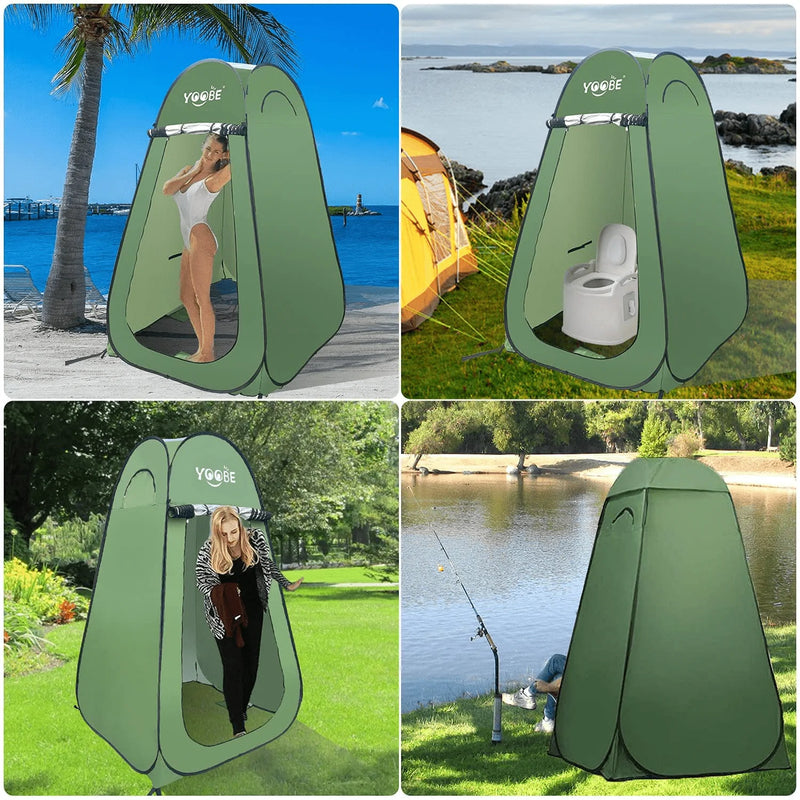 YOOBE Outdoor Camping Field Tent-Portable Privacy Shower Tent and Outdoor Toilet Super High and Spacious Pop-Up Changing Tent Sporting Goods > Outdoor Recreation > Camping & Hiking > Portable Toilets & Showers YOOBE   