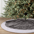 yuboo Pink Christmas Tree Skirt,36" Luxury Faux Fur with Embroidered Snowflakes for Xmas Party and Mother's Day Holiday Decorations,Washable Home & Garden > Decor > Seasonal & Holiday Decorations > Christmas Tree Skirts yuboo Grey  