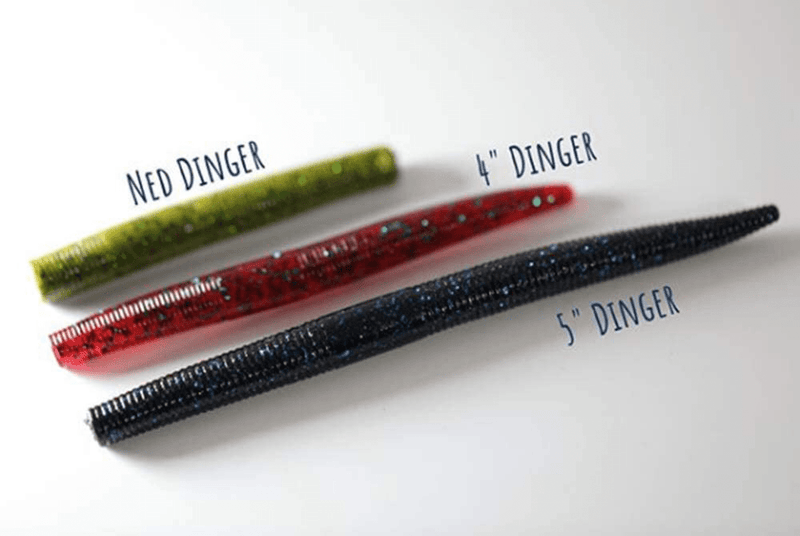 YUM Dinger Classic Worm All-Purpose Soft Plastic Bass Fishing Lure, 8 Count - Great Texas Rigged, Wacky Style, Carolina Rigged, Pitched, Etc. Sporting Goods > Outdoor Recreation > Fishing > Fishing Tackle > Fishing Baits & Lures Yum Lures   