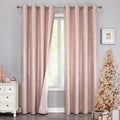 Bujasso Grey Metallic Room Darkening Window Curtains Luxury Silver Sparkle 75% Blackout Curtains 84 Inch Chic Glitter Gray Drapes for Living Room Bedroom Grommet Top 2 Panels,W52 Xl84