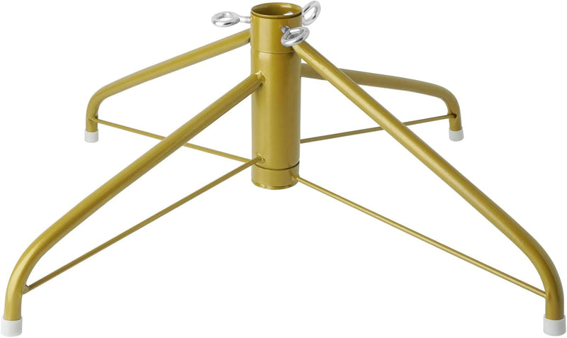 EZYDECOR 19.7" Gold Christmas Tree Stand Solid Metal Christmas Tree Base Replacement for Artificial Trees Home Decoration (Gold) 19.7"