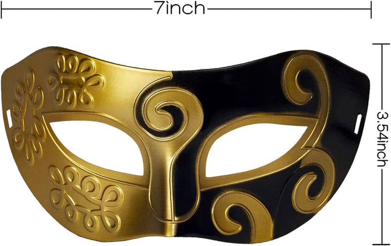 7 Pieces Unisex Retro Masquerade Mask Mardi Gras Costume Party Acccessory