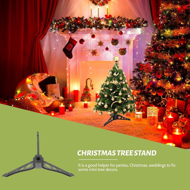 FOMIYES DIY Xmas Tree Stand Christmas Tree Stands, 6Pcs Stable Christmas Tree Holders Stands for Artificial Xmas Tree Holiday Indoor Outdoor Decor, Universal Black Triangle Xmas Tree Stand