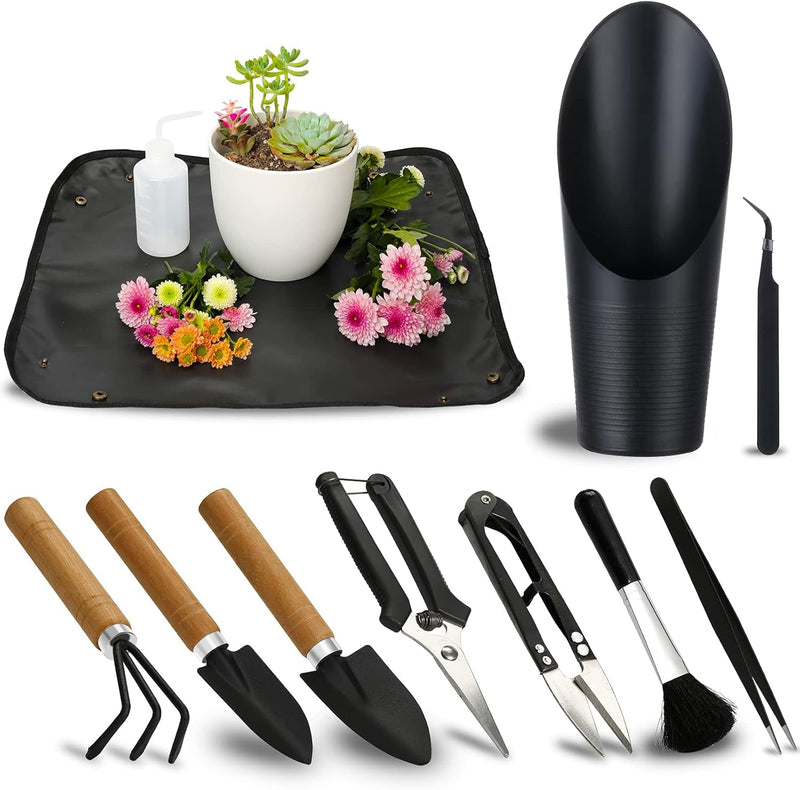 5Pcs Succulent Tools,Mini Garden Tools,Pruning Scissors as Plant Accessories, Gardending Hand Tools Kit for Seedling Soil,Caring Succulent,Houseplent,Bonsi,Gifts for Woman and Man