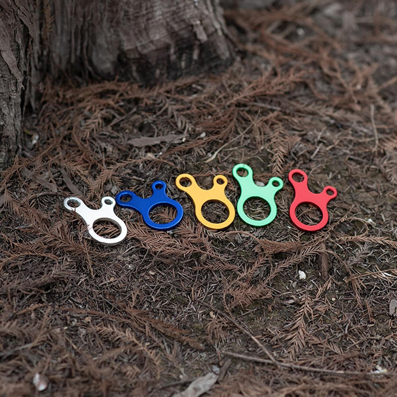 10 Pcs Rope Tensioners Guyline Cord Adjuster Non-Slip Tent Fastener Tensioner for Camping Hiking Backpacking Picnics Aluminum Alloy Guyline Cord Adjuster Tent Accessories Rope Tensioning Tool