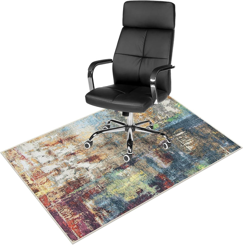 Anidaroel 48"X60" Chair Mat for Hardwood Floor/Tile Floor, Desk Chair Mat for Hard Floors, under Desk Rug Protector for Rolling Chair, Computer Gaming Chair Mat, Low Pile Carpet Floor Mat