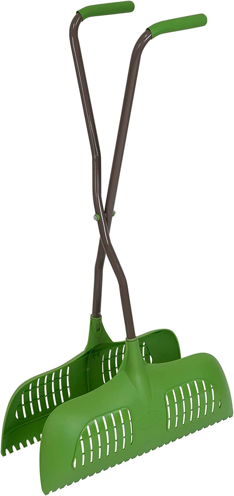 AMES Leaf Grabber Rake with Long Handle & Cushioned Grip for Leaves, Lawn Clippings, Twigs, Yard Waste