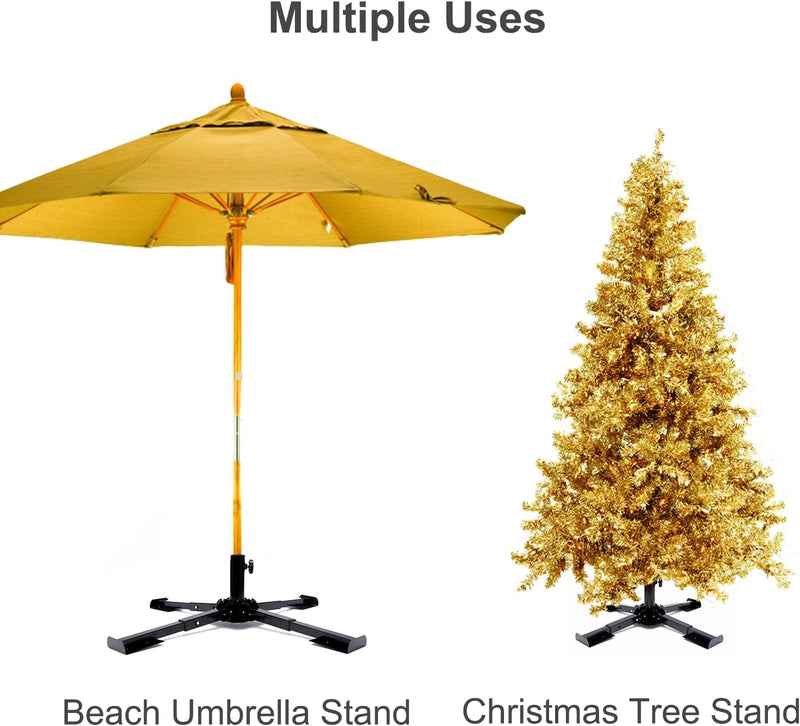 Christmas Tree Stand, Collapsible Artificial Christmas Tree Holder Base,Heavy Metal Christmas Tree Stand ,Portable Beach Umbrella Stand