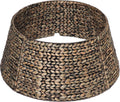 CENBOSS Christmas Tree Collar, Rattan Xmas Tree Collar for Artificial Trees, Woven Wicker Christmas Tree Skirt, Tree Stand Base Cover, Tree Basket Base Box, Christmas Tree Ring (Brown Wash, 24 Inch)