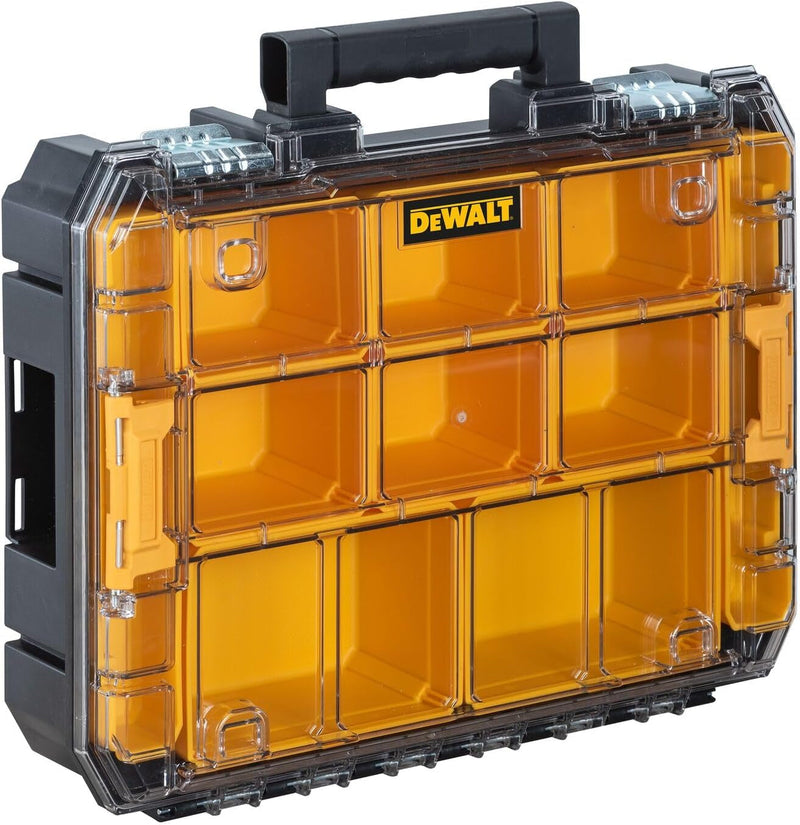 DEWALT TSTAK Tool Box, Extra Large Design, Removable Tray for Easy Access to Tools, Water and Debris Resistant (DWST17806)