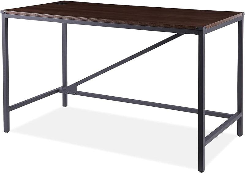 Alera ID-4824B Industrial Series 47.25 In. X 23.63 In. X 29.5 In. Table Desk - Modern Walnut