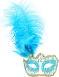 Coddsmz Women Feather Masquerade Mask Venetian Party Mask Mardi Gras Masks Princess Fancy Dress Mask Halloween Costume Mask