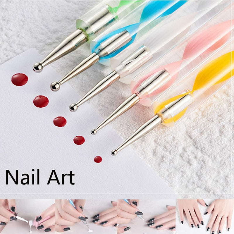 19PCS Mandala Dotting Tools Set with a Zipper Storage Bag for Painting Rocks, Abenkle Mandala Stencil Ball Stylus Paint Tray Set