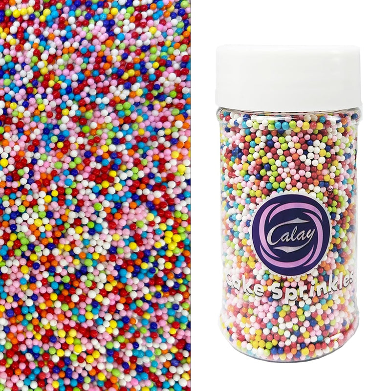 Edible Pink Purple Blue White Sprinkles Mix, Perfect for Cake Decorations, Baking, Cookies, Cupcake Decorating Ice Cream Toppings Celebrations Shaker Jar Wedding Shower Party Christmas Supplies