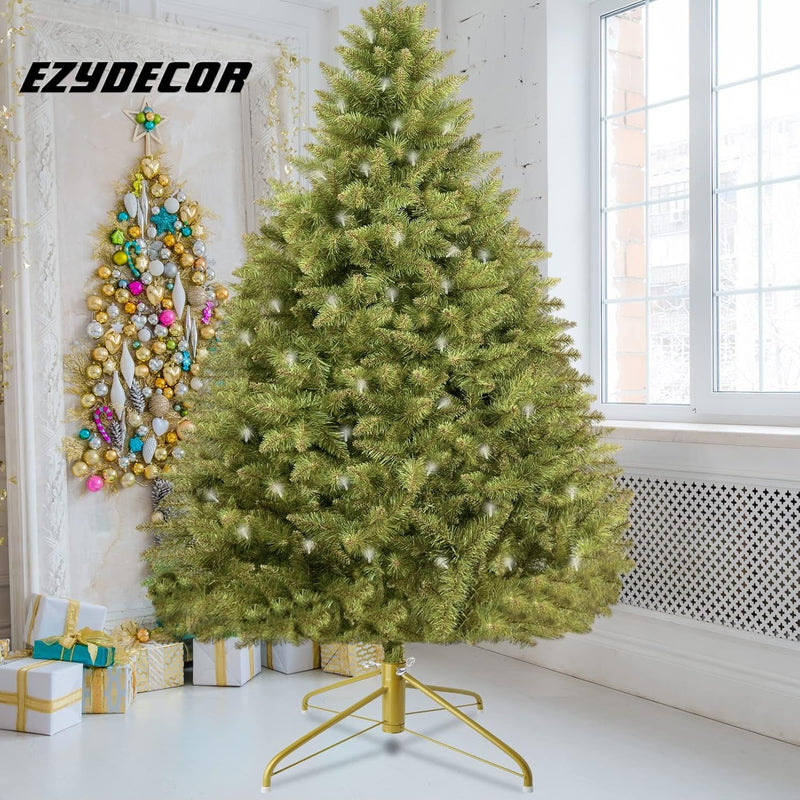 EZYDECOR 19.7" Gold Christmas Tree Stand Solid Metal Christmas Tree Base Replacement for Artificial Trees Home Decoration (Gold) 19.7"