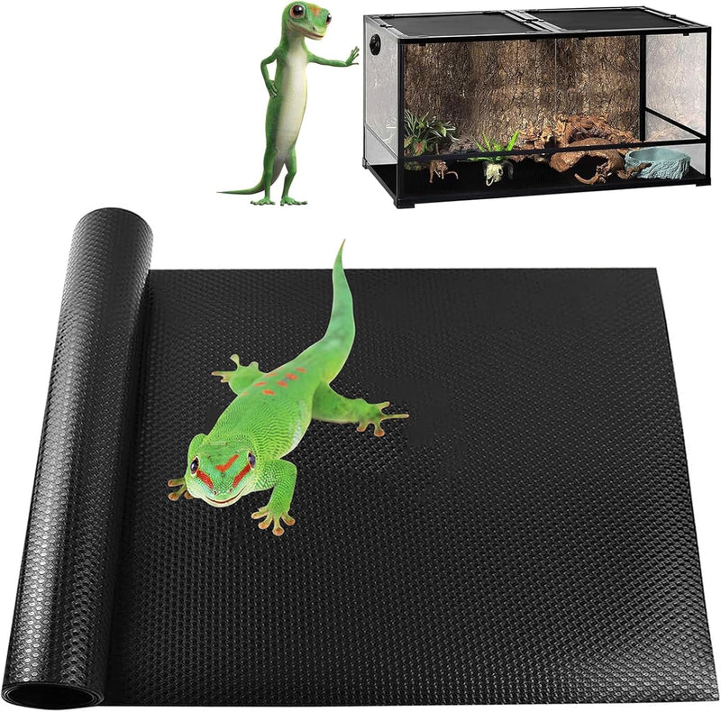 Bearded Dragon Tank Accessories, Non-Adhesive Reptile Carpet Bedding Substrate for Terrarium, Reptile Mat Terrarium Liner Tank Flooring for Leopard Gecko, Snake, Lizard and Tortoise, 18X80 In