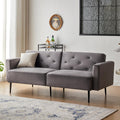 Cpintltr 74" Loveseat-Sofa, Samtcouch, umwandelbares Schlafsofa, Futon-Schlafsofa mit konischen Metallbeinen, gepolsterte Fouches-Sitzmöbel für Wohnzimmer, Apartment, Lounge