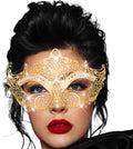 BODIY Metal Masquerade Mask for Women Shiny Carnival Costume Masks Mardi Gras Half Mask