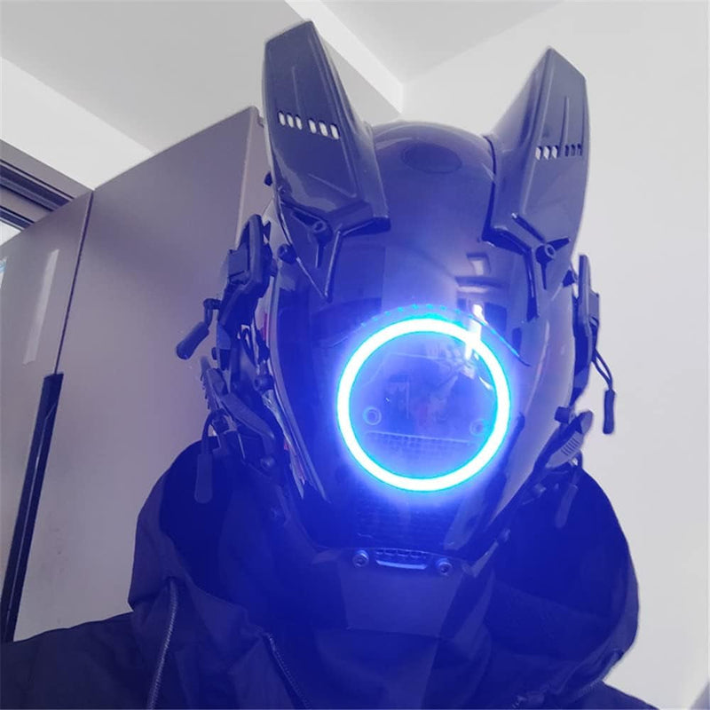 Cosplay Mask for Men Women, Futuristic Punk Techwear,Mask Cosplay Halloween Fit Party Music Festival Accessories