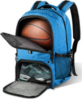 BROTOU Basketball Backpack, Large Basketball Bag with Shoes and Ball Compartment, Soccer Backpacks for Basketball/Volleyball