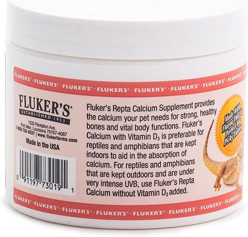 Fluker'S Strawberry Banana Flavored Repta Calcium with Vitamin D3, 4 Oz