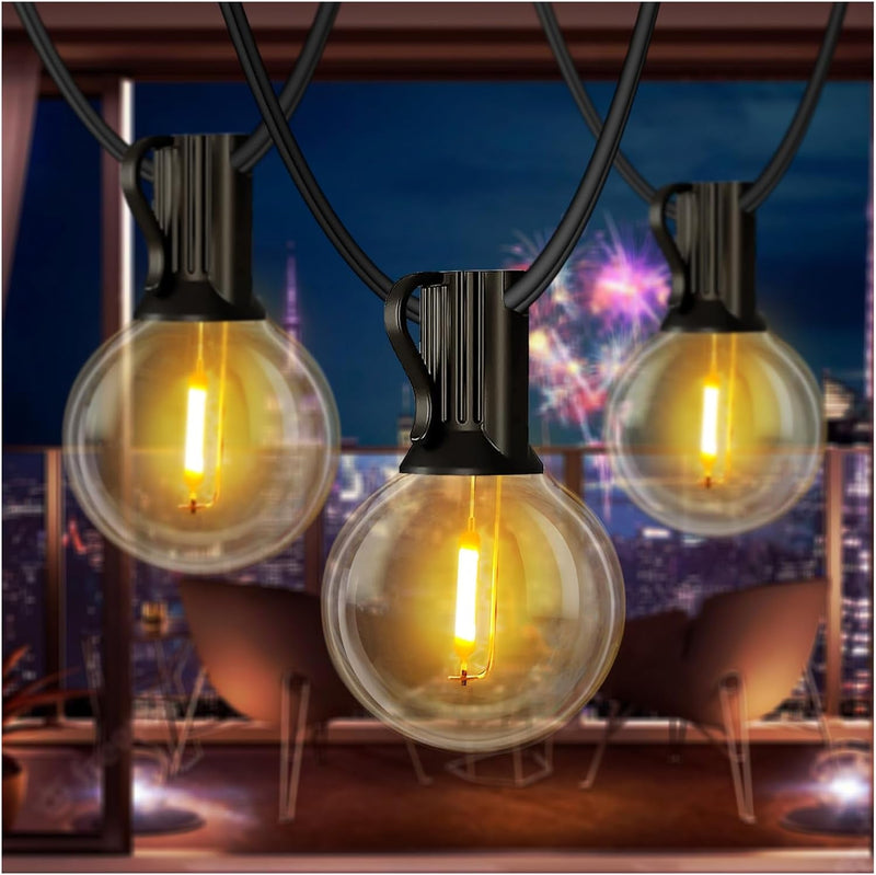 DAYBETTER 200FT Outdoor String Lights Waterproof, G40 Globe Led Patio Luces with Edison Vintage Bulbs, Connectable Outdoor Decor for Yard Porch Bistro