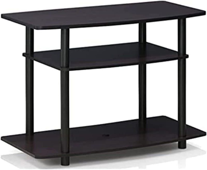 Furinno Turn-S-Tube No Tools 3-Tier Entertainment TV Stands, Espresso/Black