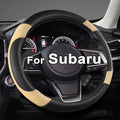 GIANT PANDA Steering Wheel Cover for Subaru Forester, Car Steering Wheel Cover for Subaru Outback and Crosstrek - Orange