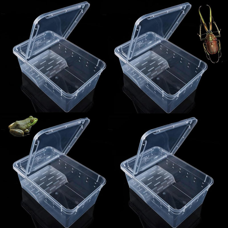 4Pack Critter Keeper Ant Farm Cane Toad Trap Little Live Pets Bug Catcher Kit for Kids Frog Habitat Turtle Tank Reptile Terrariums Lizard Cage Fish Bowl Beach Aquarium Catch and Release