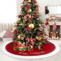 Christmas Tree Skirt, 72 Inch Plush Xmas Tree Skirts for Christmas, Holiday Party Decorations Decoraciones De Navidad - Cloud