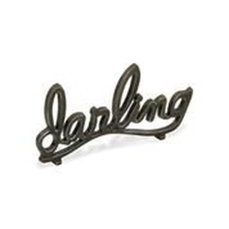 10" Black Cursive "Darling" Word Forming Valentine'S Day Tabletop Decor Home & Garden > Decor > Seasonal & Holiday Decorations Contemporary Home Living   
