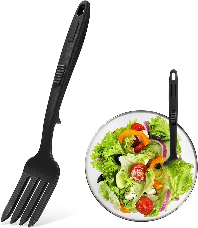10 in 1 Silicone Flexible Fork 11 Inch Cooking Tools and Utensils Heat Resistant Cooking Fork Dishwasher, Mixes Ingredients, Mashes Food, Whisks Eggs, Baking, Mixing Made Easy (Lake Blue) Home & Garden > Kitchen & Dining > Kitchen Tools & Utensils Lounsweer Black  