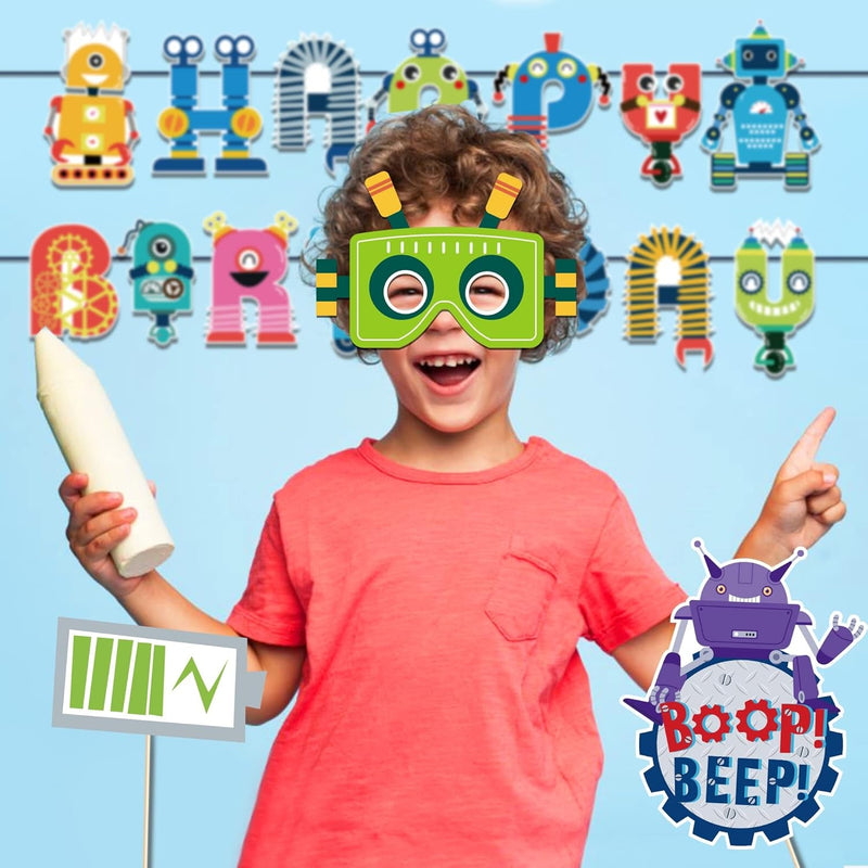 12 PCS Robot Paper Masks Robot Birthday Party Cosplay Masks for Birthday Party Bots Party Supplies Gift Robots Party Favor Birthday Cosplay Dress up Costumes for Kids Boy Girl Party Favors