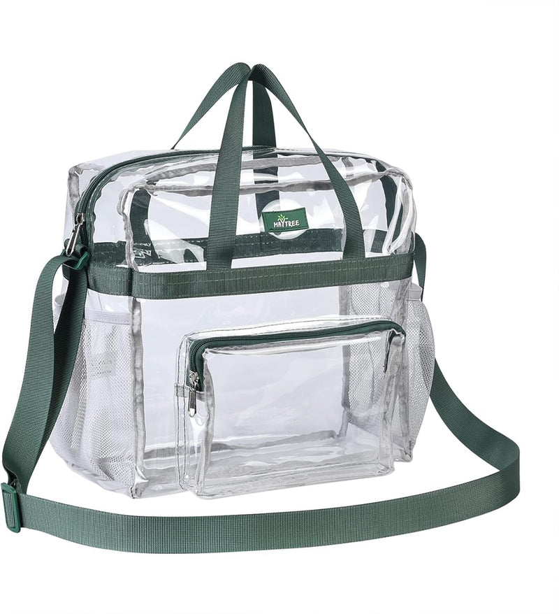 Bagenius Clear Bag Stadium Approved 12×6×12 Clear Bag for Stadium Events Sports Concert Festival Work