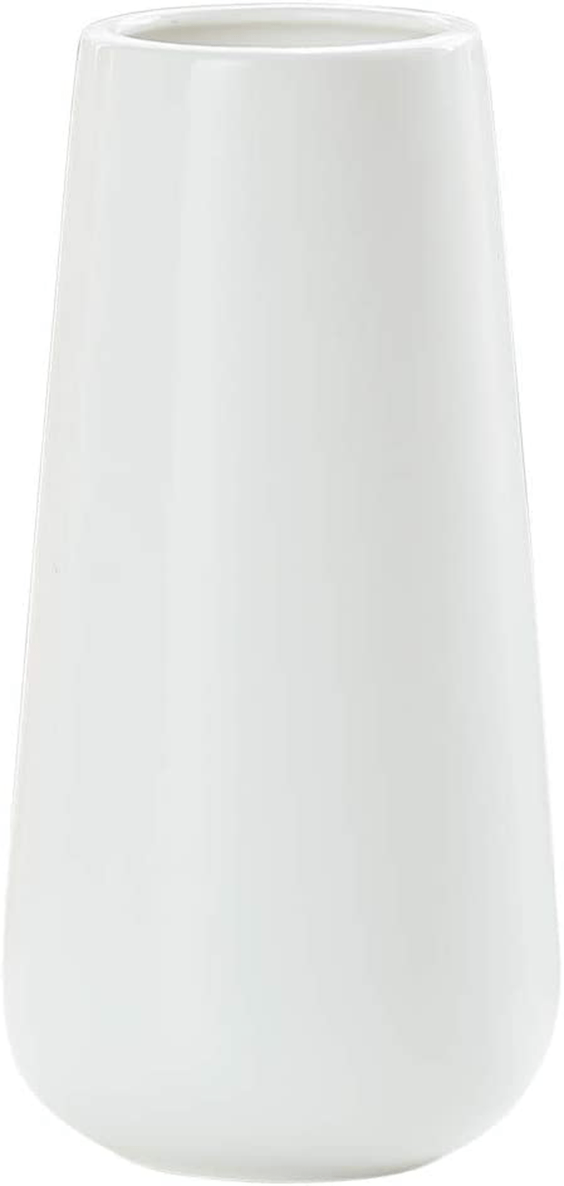 11 Inch Matte White Ceramic Flower Vase for Home Décor, Design Box Package, VS-MAT-W-11 Home & Garden > Decor > Vases D'vine Dev Matte White 8 Inch 